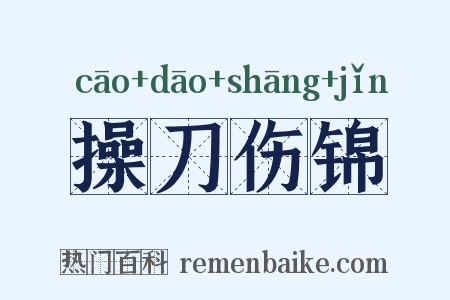 操刀伤锦是什么意思的图片